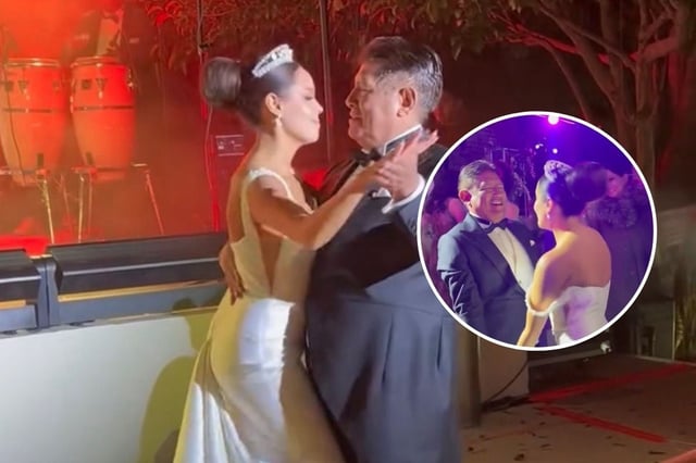 Juan Osorio, de 68 años, y Eva Daniela, de 30, celebran su boda con lujo, emoción y fuegos artificiales | Foto: Especial