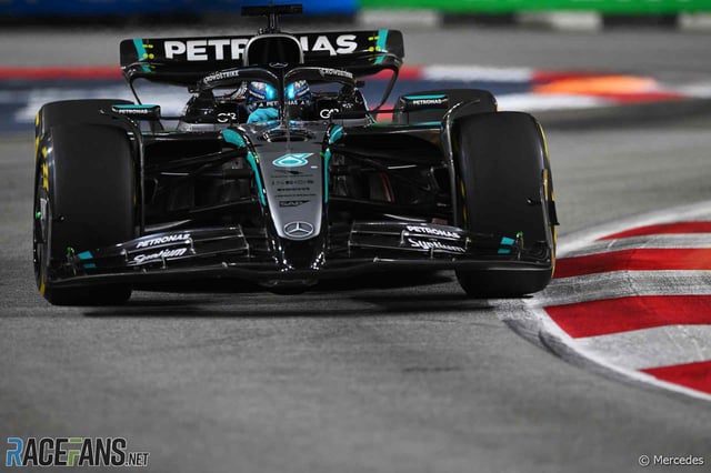 George Russell, Mercedes, Singapore, 2025