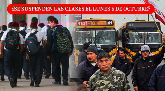¿Habrá clases el 6 de octubre por paro de transportistas? Conoce Minedu suspendió la presencialidad