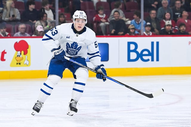 Easton Cowan, Toronto Maple Leafs (David Kirouac-Imagn Images)