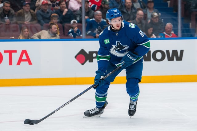 Victor Mancini, Vancouver Canucks (Bob Frid-Imagn Images)