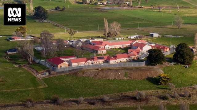 An aerial view of Ashley Youth Detention Centre.
