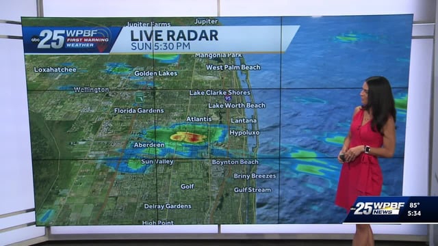 Invest 95-L moving Westward can become jerry. No threats for Florida. Locally, temperatures will reach the 80s with quick showers each morning and afternoon.