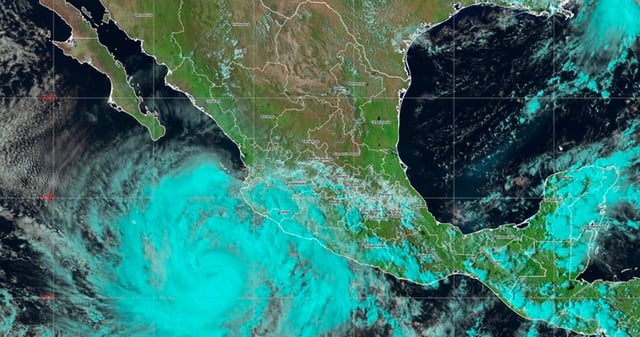 Imagen satelital del huracán "Priscilla". Foto: Conagua