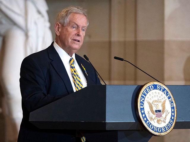 Title: Congress Lafayette
Image ID: 24345793766174
Article:  Rep. Joe Wilson, R-S.C., speaks at an event to commemorate the 200th anniversary of an address by the Marquis de Lafayette to Congress in Statuary Hall on Capitol Hill, Tuesday, Dec. 10, 2024, in Washington. (AP Photo/Mark Schiefelbein)