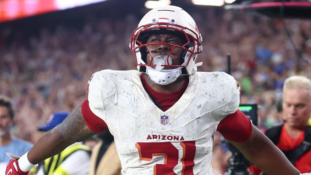 Arizona Cardinals running back Emari Demercado.