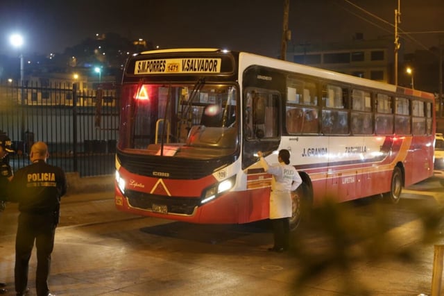 Sicarios asesinaron a conductor de transporte urbano en San Juan de Miraflores frente a pasajeros. (Foto: GEC)