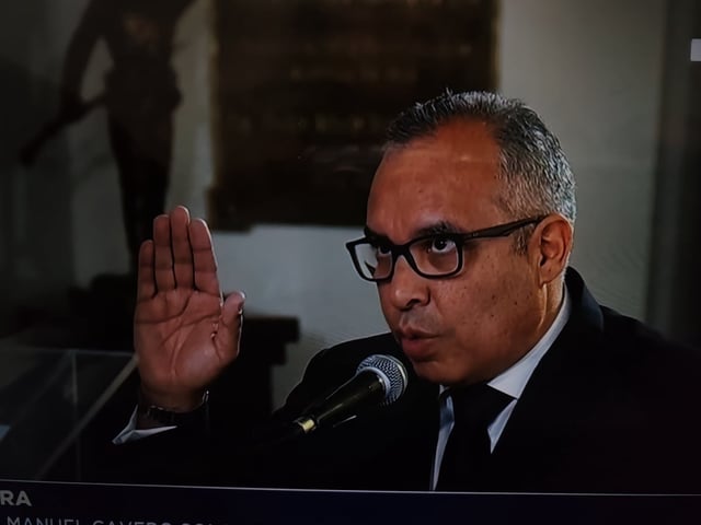 Juan Manuel Cavero Solano, ministro de Justicia y Derechos Humanos.