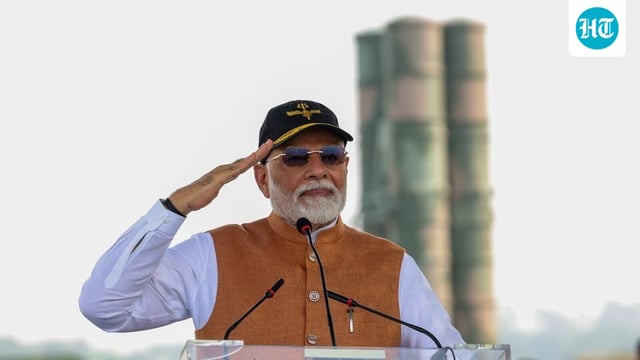 PM Modi showcases S-400 air defence system at Adampur air base post Op Sindoor