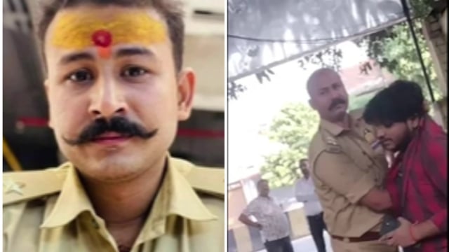 Kidwai Nagar outpost in-charge Amit Vikram Tripathi assaulted a student, video went viral.