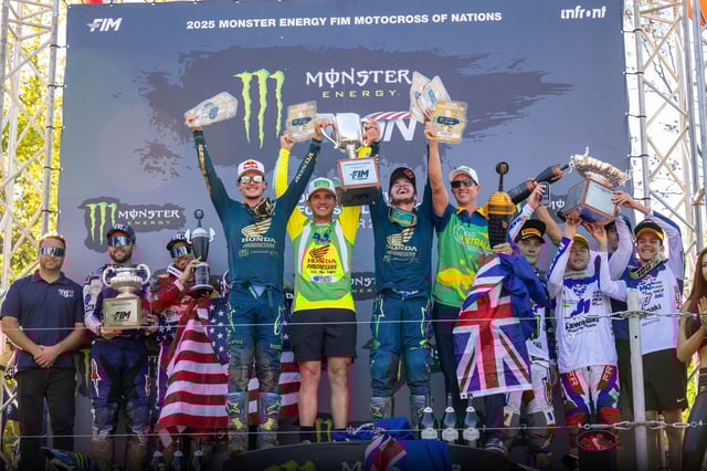 Jett and Hunter Lawrence won the FIM Motocross of Nations with Kyle Webster in the United States.