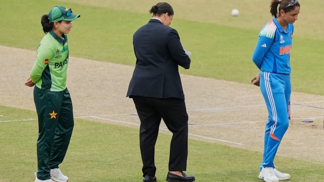 Harmanpreer Kaur Fatima Sana ICC Women's CWC 2025 India vs Pakistan AP