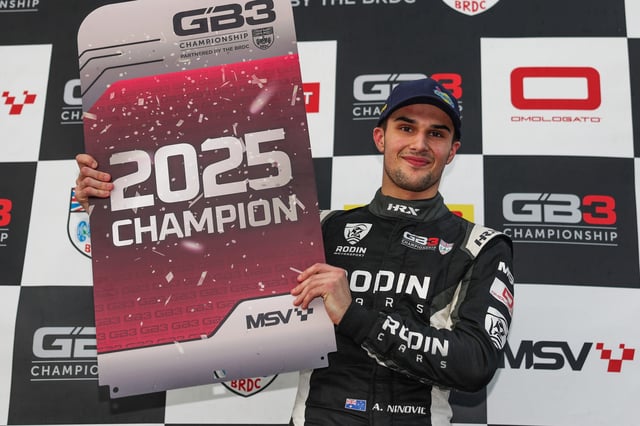 Alex Ninovic won the 2025 GB3 championship. Image: Jakob Ebrey Photography