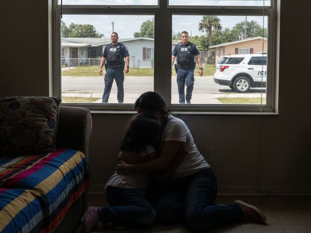 Los distintos inmigrantes que residen en Wimauma han decidido quedarse en sus hogares por temor a ICE. (Crédito: Imagen generada por IA/Gemini)