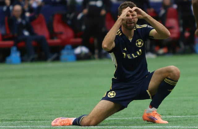 Thomas Müller beim Jubel nach seinem Treffer gegen San Jose