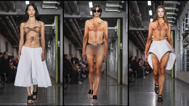​Duran Lantink's debut collection for Jean Paul Gaultier at Paris Fashion Week​. (Photos: Instagram/jeanpaulgaultier​)