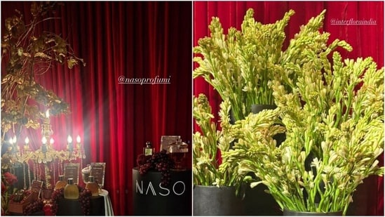 Shalini Passi's Mash Ball was made more special with decorations that included interesting light fixtures and tuberose, also known as rajnigandha (Polianthes tuberosa), a popular Indian flower known for its fragrant and delicate white blooms. (Pics courtesy: Shalini Passi and Mash India)