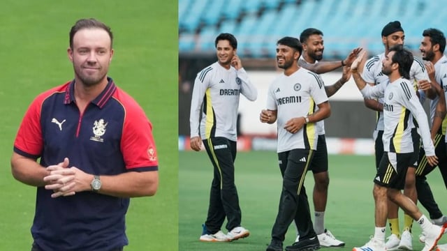 Ab de Villiers and the Indian cricket team | Image: PTI