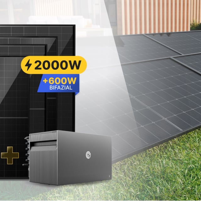Das Solakon onPower mit starken 2000 Watt ist wahlweise mit dem hauseigenen All-in-One-Speicher.