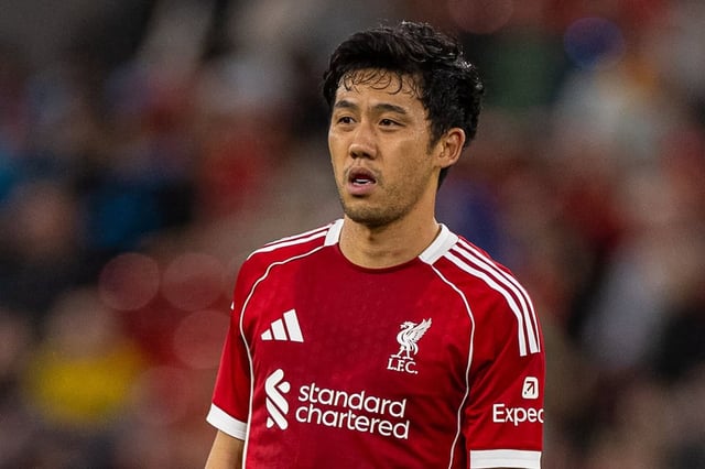LIVERPOOL, ENGLAND - Monday, August 4, 2025: Liverpool's Wataru Endo during a pre-season friendly match between Liverpool FC and Athletic Bilbao at Anfield. Liverpool won 3-2. (Photo by David Rawcliffe/Propaganda)