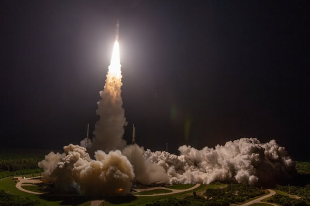 A United Launch Alliance Vulcan Centaur launches on the USSF-106 mission for the Space Force from Cape Canaveral Space Force Station's Space Launch Complex 41 on Tuesday, Aug. 12, 2025. (Courtesy/United Launch Alliance)