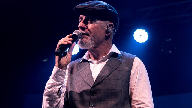Gustavo Cordera, en un reciente show de La Caravana Mágica. (Gentileza Lucio Antolini)