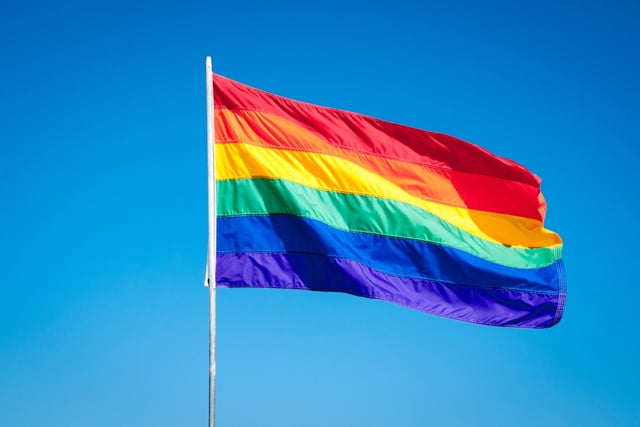 The pride flag flies in Miami. (Alexander Demyanenko/Dreamstime/TNS)