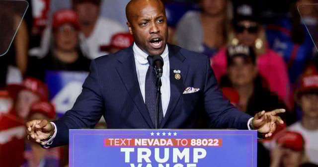 U.S. Rep. Wesley Hunt, R-Houston, speaks at a Trump campaign rally for then-Republican presidential nominee and former U.S. President Donald Trump on Oct. 11, 2024 in Reno, Nevada.