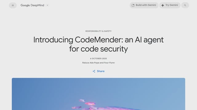 Screenshot for CodeMender AI is the new sheriff for open-source code