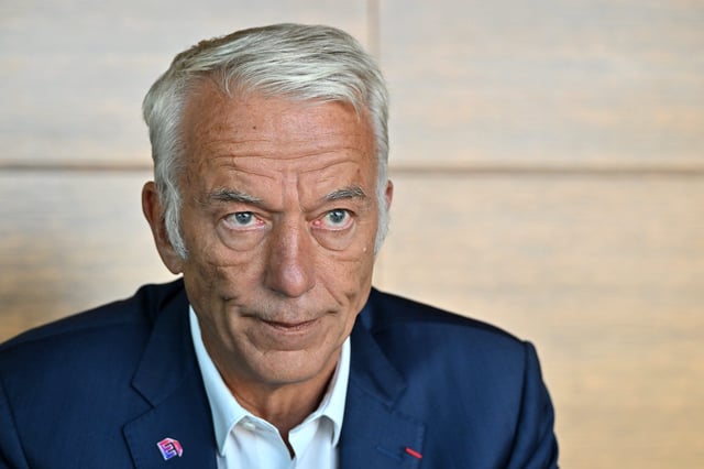 Patrick Martin, président du Medef, en septembre dernier. Le Medef a annoncé lundi 6 octobre 2025 reporter son meeting du 13 octobre prochain à Paris.