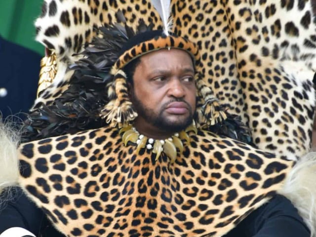 King Misuzulu at his coronation in Durban. Picture: GCIS