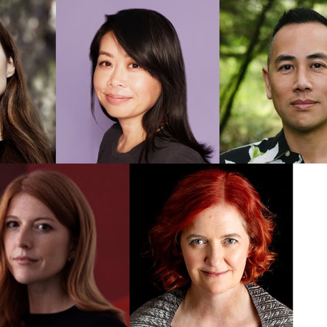 Mona Awad, top left, Souvankham Thammavongsa, Eddy Boudel Tan, Emma Knight and Emma Donoghue.