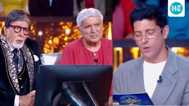 Javed Akhtar and Farhan Akhtar grace Amitabh Bachchan's Kaun Banega Crorepati 17.