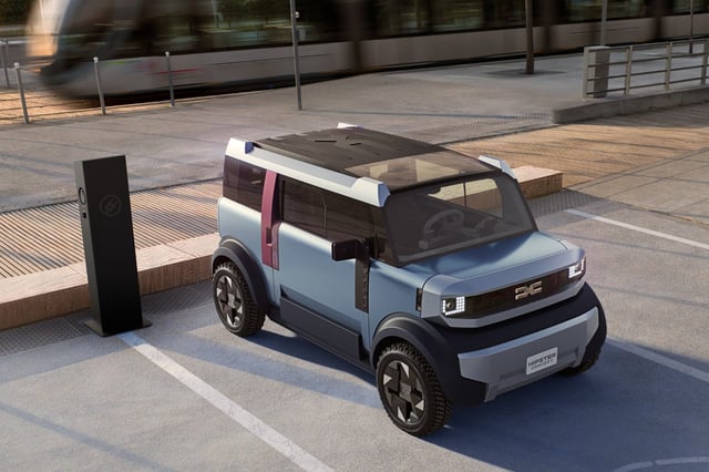 Dacia-Neuheiten: Erstarkter Spring mit LFP-Batterie und eine Kei Car-Studie