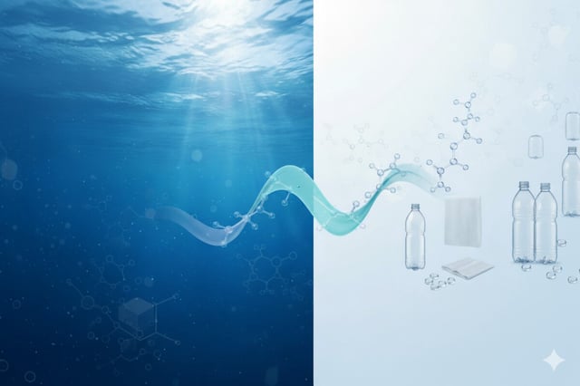Turning dissolved carbon dioxide from seawater to biodegradable plastic is an especially powerful way to clean up the ocean