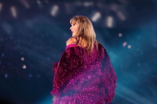 Taylor Swift performs onstage during "Taylor Swift | The Eras Tour" at BC Place on Dec. 8, 2024 in Vancouver, British Columbia. 