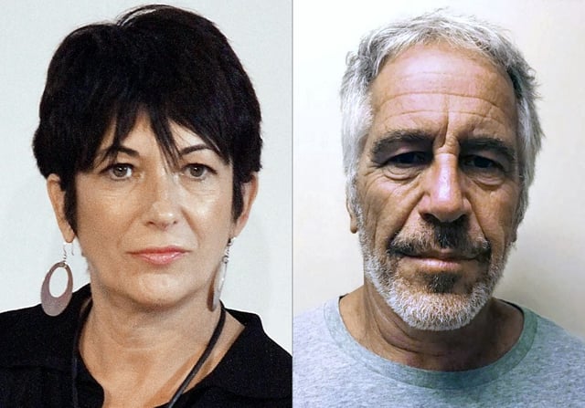 Ghislaine Maxwell y Jeffrey Epstein. (HANDOUT, LAURA CAVANAUGH / GETTY IMAGES NORTH AMERICA / NEW YORK STATE SEX OFFENDER REGISTRY / AFP).