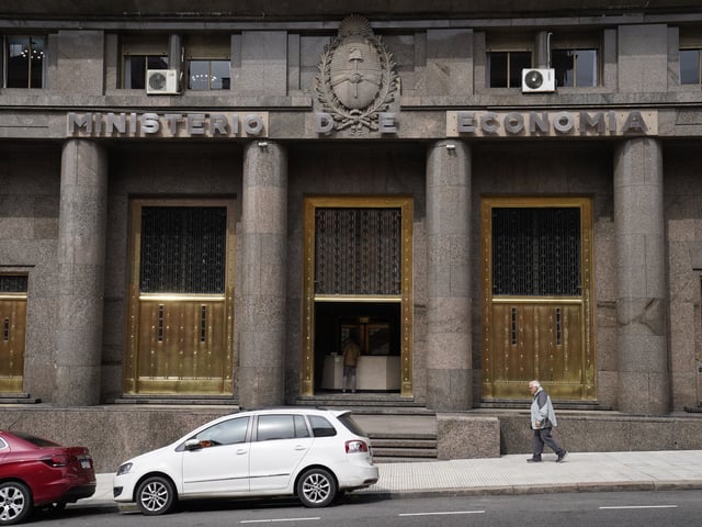 Frente del ministerio de Economía en la ciudad Buenos Aires. 08.09.2025 Foto Maxi Failla - FTP CLARIN _MAX5882.jpg Z
