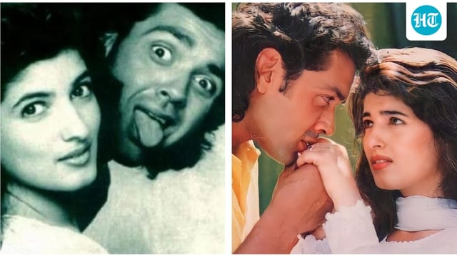 Twinkle Khanna shared pictures with her Barsaat co-star, Bobby Deol.