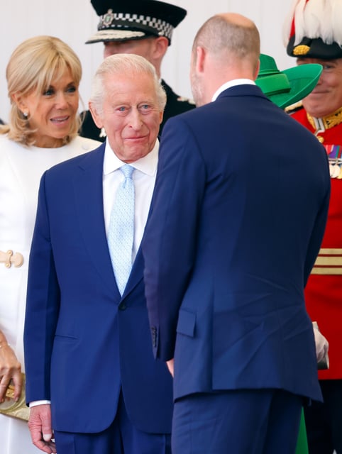 King Charles and Prince William are seen during the July 2025 French state visit.