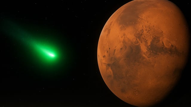 ai atlas glows green near mars