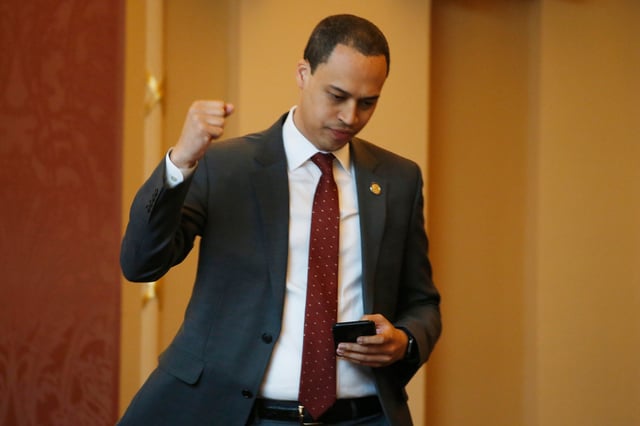 Virginia attorney general candidate Jay Jones is seen in Richmond on March 4, 2020.