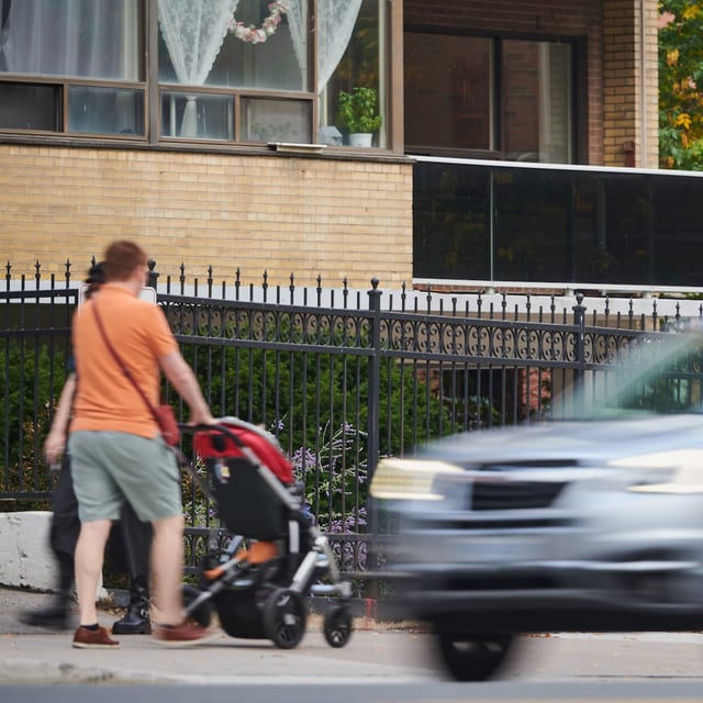 Vehicles pass a speed camera in Toronto, on Wednesday, Sept. 24, 2025. THE CANADIAN PRESS/Sammy Kogan