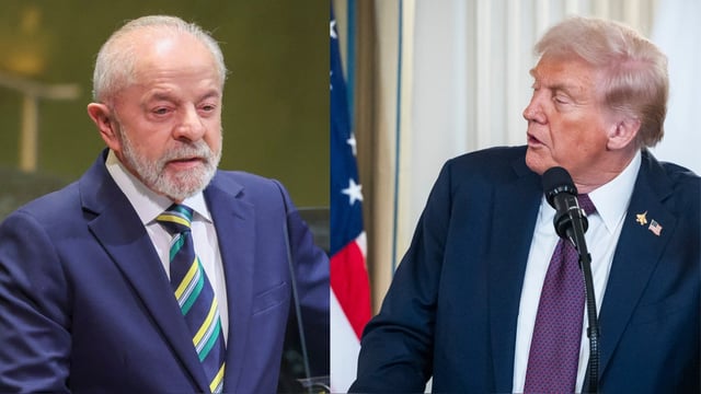 Según la Presidencia brasileña, Lula "solicitó" a Trump "la retirada de los aranceles adicionales del 40 % aplicados a los productos brasileños