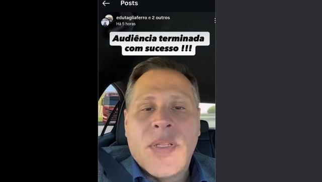 Tagliaferro comemora audiência de extradição na Itália.