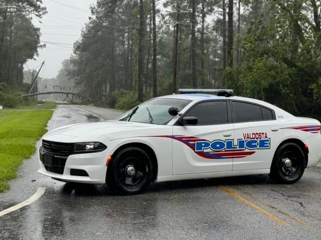 A Valdosta Police Department car.