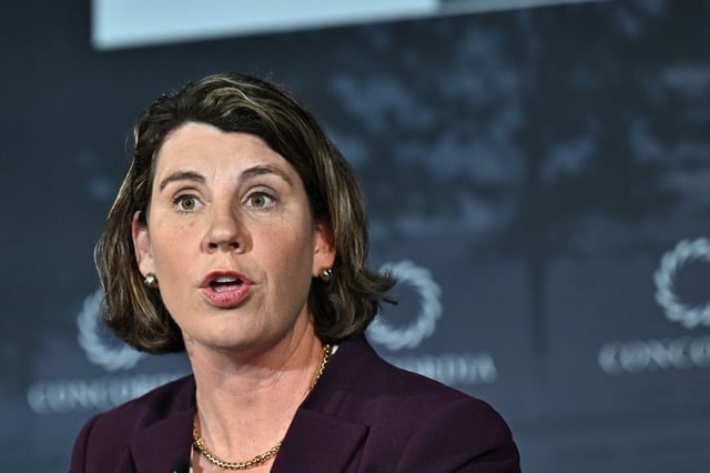 Kentucky Democrat Amy McGrath is running for Senate again. (Jon Cherry/Getty Images for Concordia file photo)