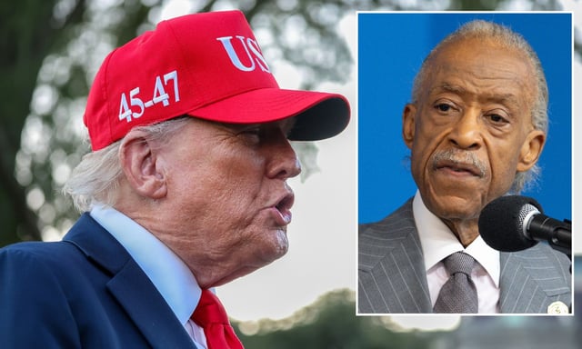 President Trump took aim at the Rev. Al Sharpton over the weekend. (Getty; Barry Williams / New York Daily News)