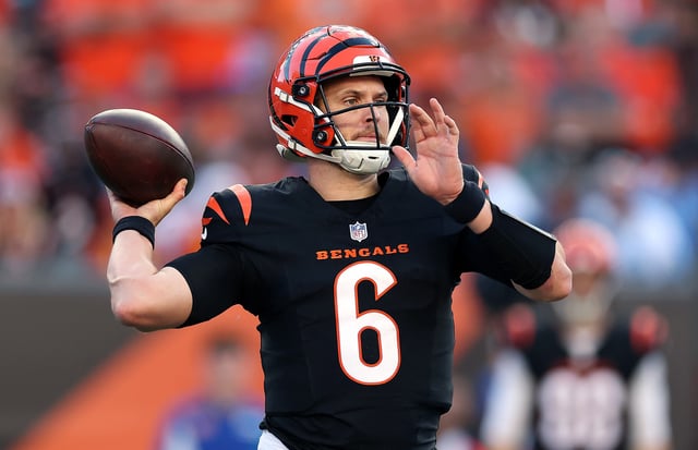 Quarterback Jake Browning of the Cincinnati Bengals. (Photo by Andy Lyons/Getty Images)