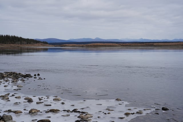 The Gates of the Arctic National Park and Preserve, where the Ambler Road project would pass through, is visible from Ambler, Alaska, Sunday, Sept. 28, 2025. (AP Photo/Annika Hammerschlag)